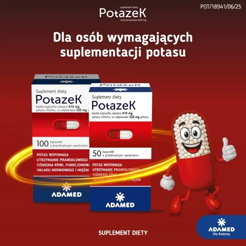 #2 – POTAZEK+ chlorek potasu  - 50 kapsułek