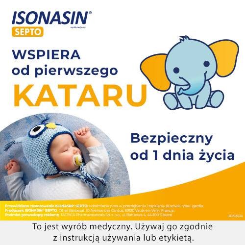 Zdjęcie produktu - 3 ISONASIN SEPTO Krople do nosa, 20 ampułek