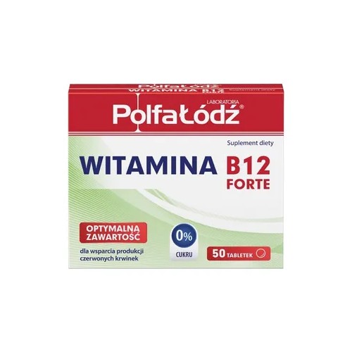 Zdjęcie produktu - 0 VITAMINUM B12 FORTE - 50 tabletek