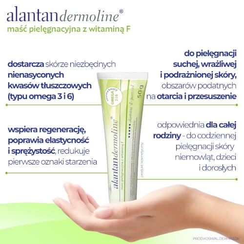 Miniaturka artykułu - #1 Alantandermoline Maść pielęgnacyjna z witaminą F, 50g