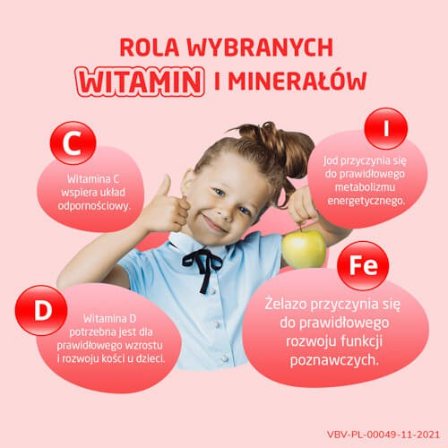 Zdjęcie produktu - 1 VIBOVIT JUNIOR Witaminy+Żelazo, 30 tabletek