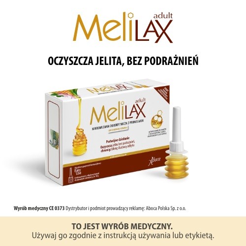 Miniaturka artykułu - #0 Melilax Mikrowlewka doodbytnicza z Promelaxin dla dorosłych, 60 g - leczenie zaparć