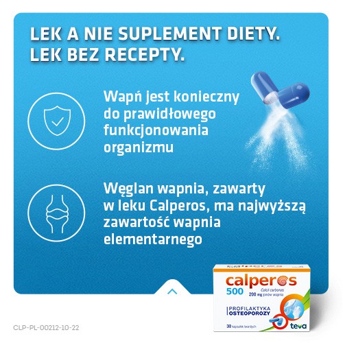 Zdjęcie produktu - 2 CALPEROS 500mg - 30 kapsułek