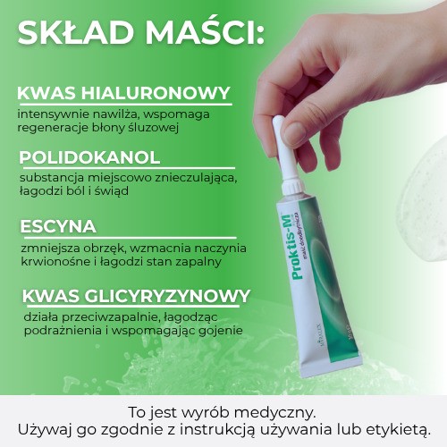 Zdjęcie produktu - 3 PROKTIS-M maść doodbytnicza, 30g
