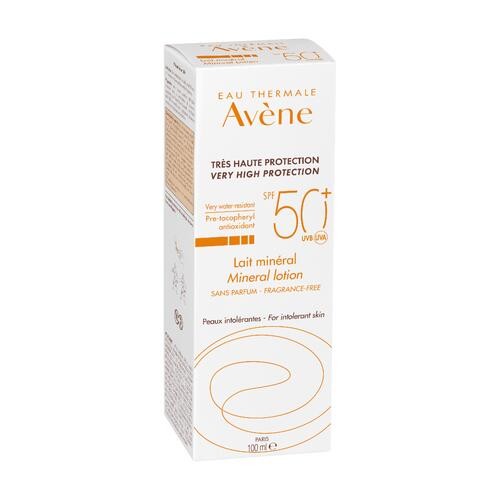 Zdjęcie produktu - 0 AVENE SUN Mleczko mineralne SPF50+, 100 ml
