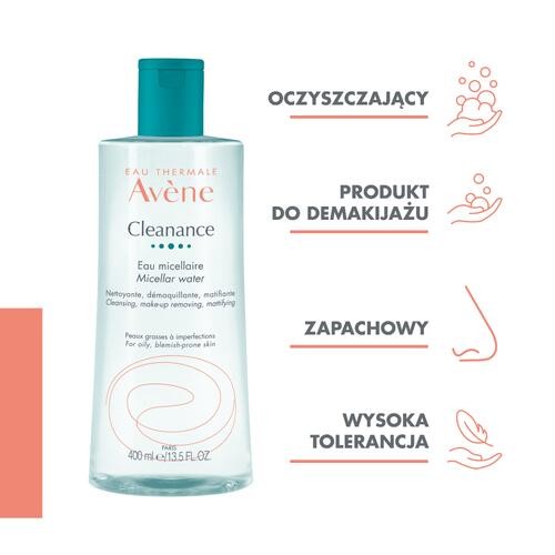 Zdjęcie produktu - 0 AVENE CLEANANCE Woda micelarna, 400 ml