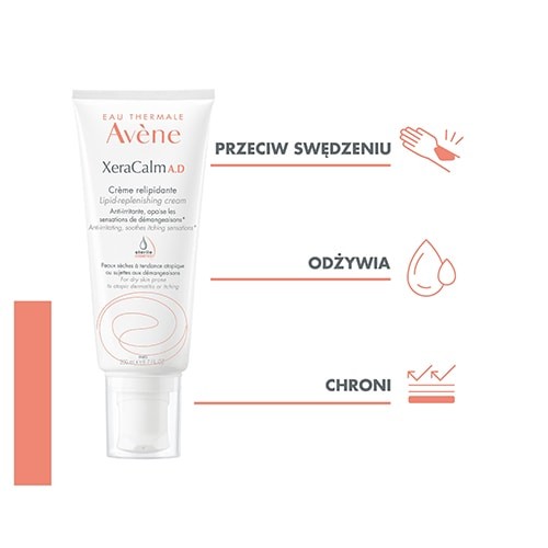 Zdjęcie produktu - 0 AVENE XERACALM A.D Krem uzupełniający lipidy, 200 ml