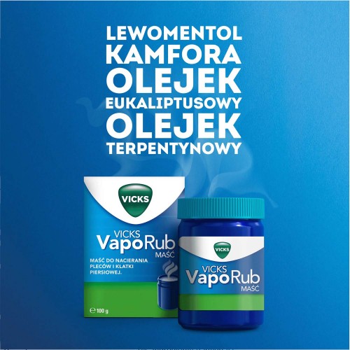 Zdjęcie produktu - 2 VICKS VapoRub Maść do nacierania pleców i klatki piersiowej, 100 g
