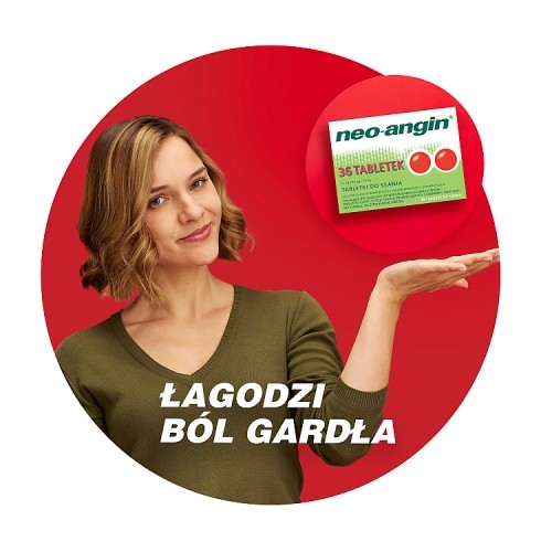 Zdjęcie produktu - 3 NEO-ANGIN  z cukrem - 36 tabletek do ssania 