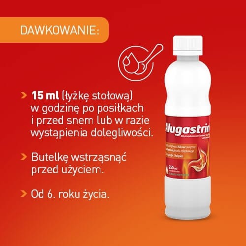 Zdjęcie produktu - 3 ALUGASTRIN Zawiesina, 250 ml 