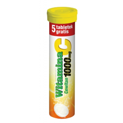 Zdjęcie produktu - 0 CEWITAN Witamina C 1000 mg, 15 tabletek musujących