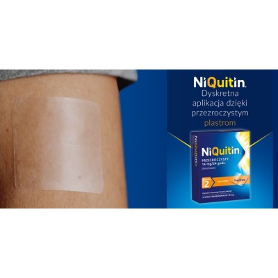 Zdjęcie produktu - 5 NIQUITIN  - 21 mg / 24 h - 7 plastrów przezroczystych 