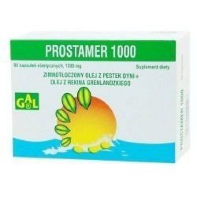 Zdjęcie produktu - 0 PROSTAMER 1000 Olej Z Pestek Dyni + Olej Z Rekina Grenlandzkiego - 80 Kapsułek