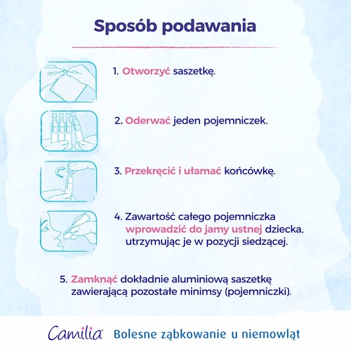Zdjęcie produktu - 4 BOIRON CAMILIA Roztwór doustny - 30 ampułek x 1 ml 