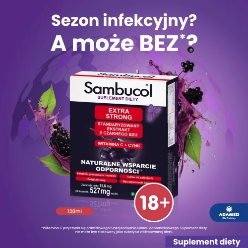 #1 – SAMBUCOL Extra Strong, 30 kapsułek