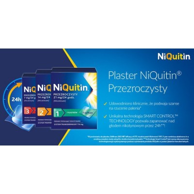Zdjęcie produktu - 2 NIQUITIN CQ plaster transdermalny (7mg/24h) - 7 sztuk