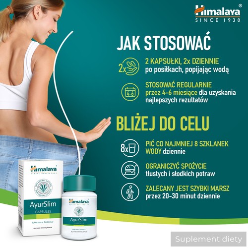 Zdjęcie produktu - 2 Himalaya AyurSlim, 60 kaps.