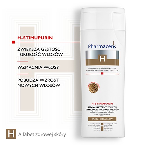 Zdjęcie produktu - 2 PHARMACERIS H STIMUPURIN Szampon stymulujący wzrost włos&oacute;w, 250 ml