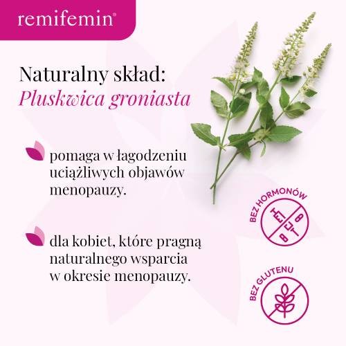 Miniaturka artykułu - #1 REMIFEMIN Lek na menopauzę, 100 tabletek