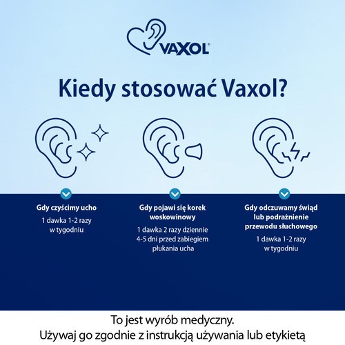 Zdjęcie produktu - 3 VAXOL do usuwania woskowiny usznej spray - 10 ml 