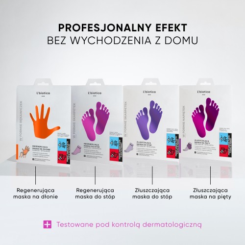 Zdjęcie produktu - 3 L'BIOTICA Regenerująca maska do st&oacute;p - 32 ml