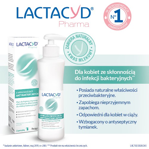 Zdjęcie produktu - 3 Lactacyd Pharma Płyn do higieny intymnej o właściwościach antybakteryjnych, 250 ml