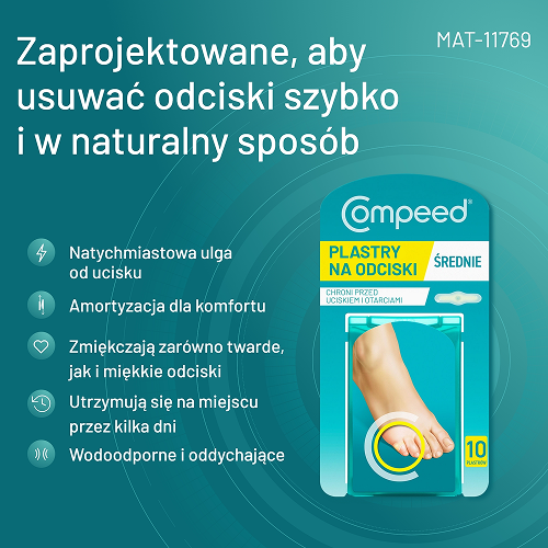 Miniaturka artykułu - #1 Compeed Plastry na odciski na palce średnie, 10 szt.
