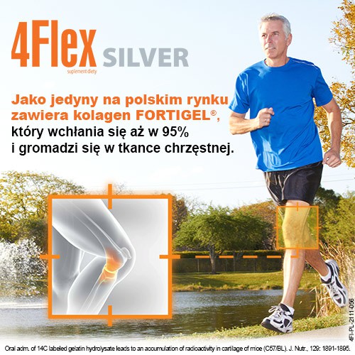Miniaturka artykułu - #1 4FLEX Silver - 30 saszetek kolagen na stawy