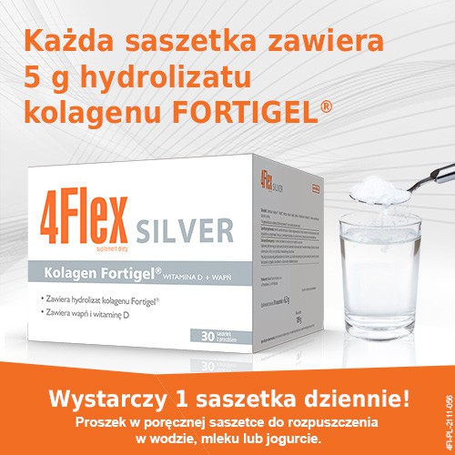 Zdjęcie produktu - 2 4FLEX Silver - 30 saszetek kolagen na stawy