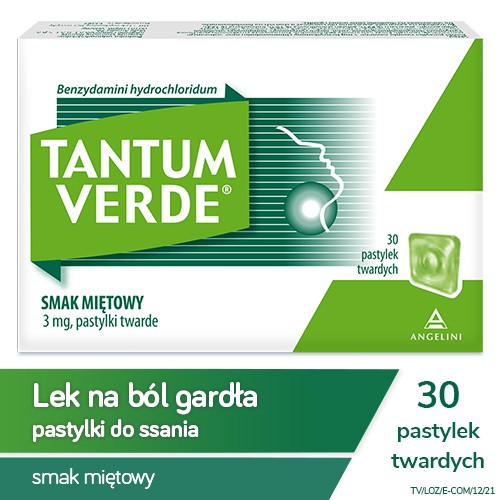 Miniaturka artykułu - #0 TANTUM VERDE o smaku miętowym - 30 pastylek (20677)