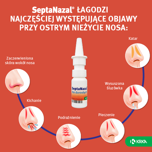 Miniaturka artykułu - #1 SEPTANAZAL Lek w aerozolu na cieknący katar, 10 ml