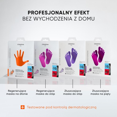Zdjęcie produktu - 3 L'BIOTICA Maska na dłonie regenerująca w postaci rękawiczek - 26 g