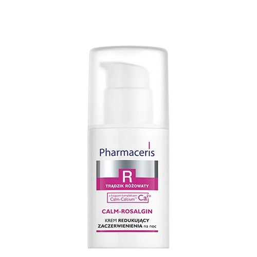 Miniaturka artykułu - #0 PHARMACERIS R CALM-ROSALGIN Krem na noc redukujący zaczerwienienia, 30ml