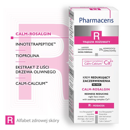 Zdjęcie produktu - 2 PHARMACERIS R CALM-ROSALGIN Krem na noc redukujący zaczerwienienia, 30ml