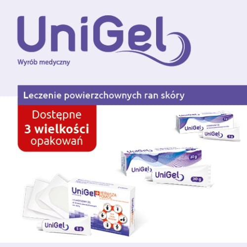 Zdjęcie produktu - 4 UNIGEL Hydrofilowy żel na rany - 5 g