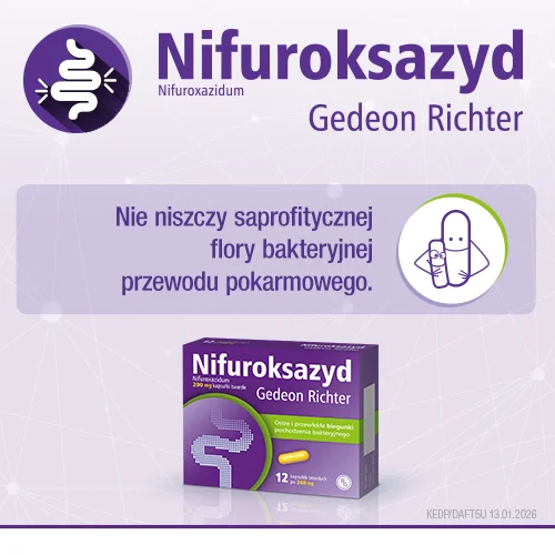 #2 – Nifuroksazyd Gedeon Richter 200 mg - 12 kapsułek