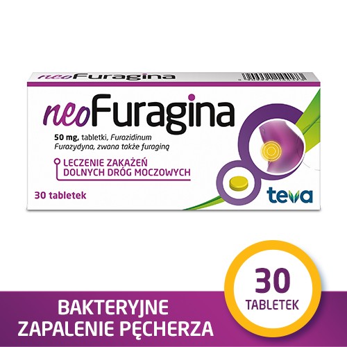 Miniaturka artykułu - #0 NEOFURAGINA 50 mg - 30 tabletek