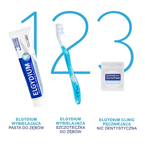 #4 – ELGYDIUM CLINIC DentalFloss - nić dentystyczna pęczniejącą, 25m