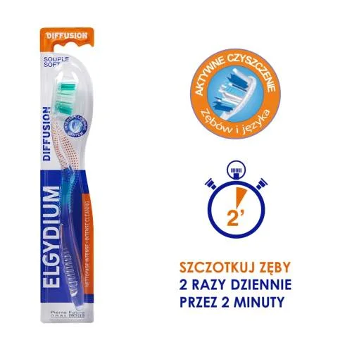 #0 – ELGYDIUM DIFFUSION SOFT Szczoteczka do zęb&oacute;w, 1 sztuka