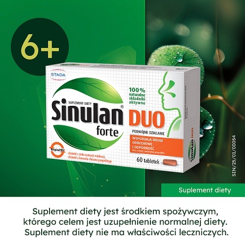 Zdjęcie produktu - 6 Sinulan Duo Forte, 60 tabl.