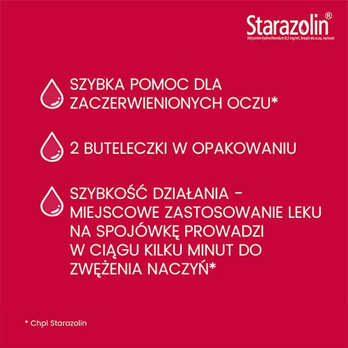 Miniaturka artykułu - #0 STARAZOLIN Krople do oczu 0,05% 2x5 ml, 10 ml