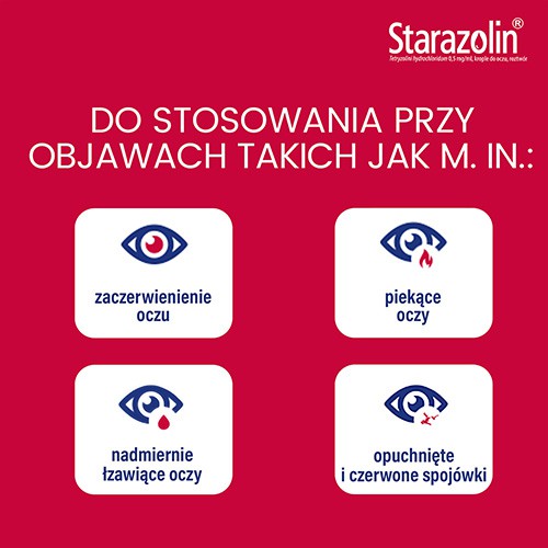 Miniaturka artykułu - #1 STARAZOLIN Krople do oczu 0,05% 2x5 ml, 10 ml