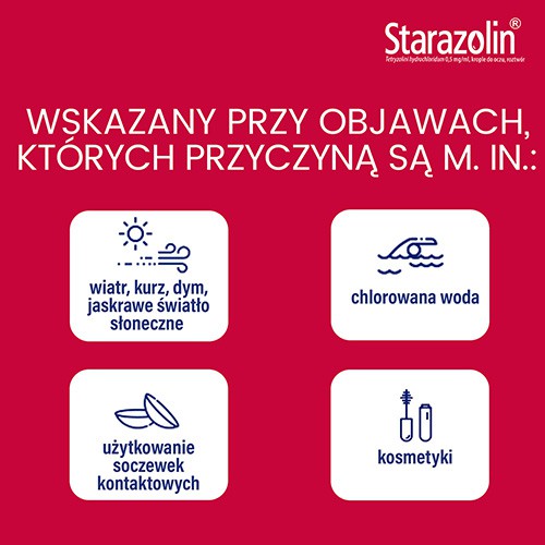 Zdjęcie produktu - 2 STARAZOLIN Krople do oczu 0,05% 2x5 ml, 10 ml