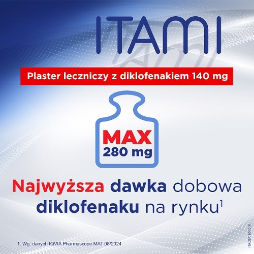 Miniaturka artykułu - #1 Itami Plastry lecznicze 140mg, 10sztuk
