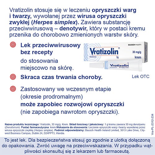 Zdjęcie produktu - 2 Vratizolin 30 mg/g Krem, 3g