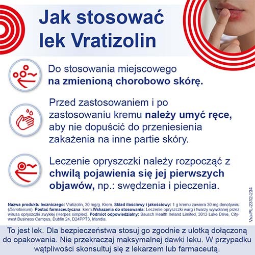 Zdjęcie produktu - 3 Vratizolin 30 mg/g Krem, 3g