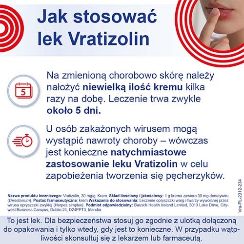 Zdjęcie produktu - 4 Vratizolin 30 mg/g Krem, 3g