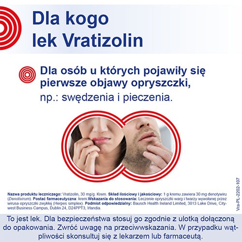 Zdjęcie produktu - 5 Vratizolin 30 mg/g Krem, 3g