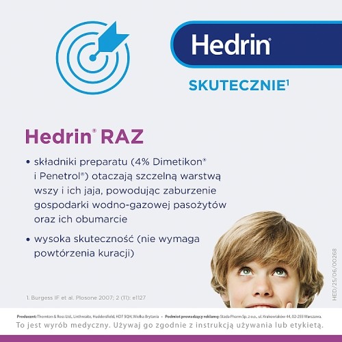 Miniaturka artykułu - #1 Hedrin Raz żel w sprayu, 60ml