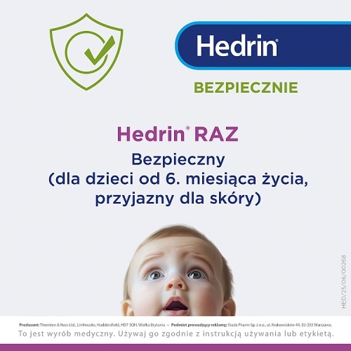 Zdjęcie produktu - 4 Hedrin Raz żel w sprayu, 60ml